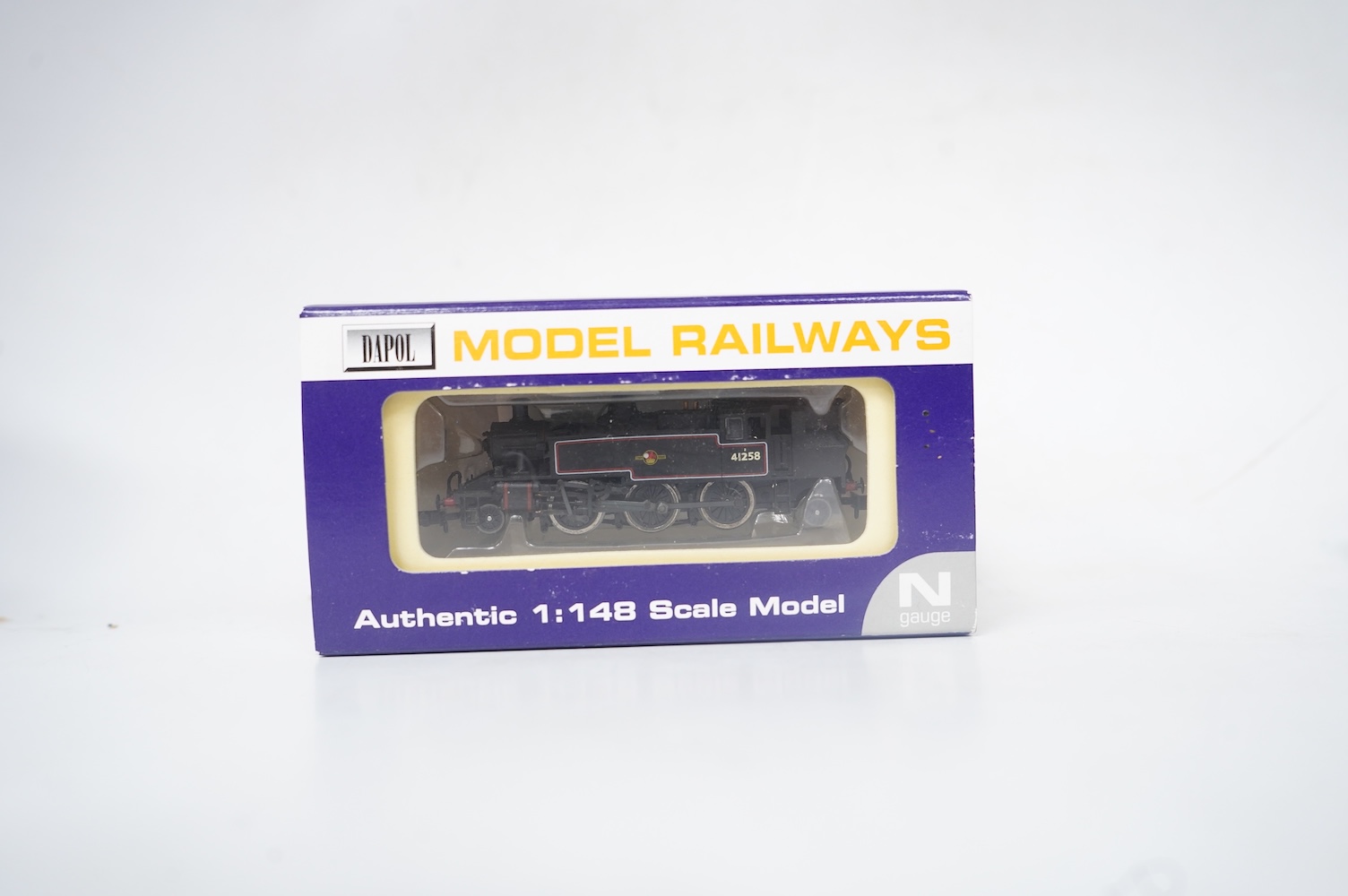 Four boxed Dapol N gauge railway BR locomotives; two Class M7, 30031 (ND-025) and 30128 (ND-045), together with two Ivatt 2-6-2T, 41234 (ND-061A) and 41258 (ND-061B). Condition - good.